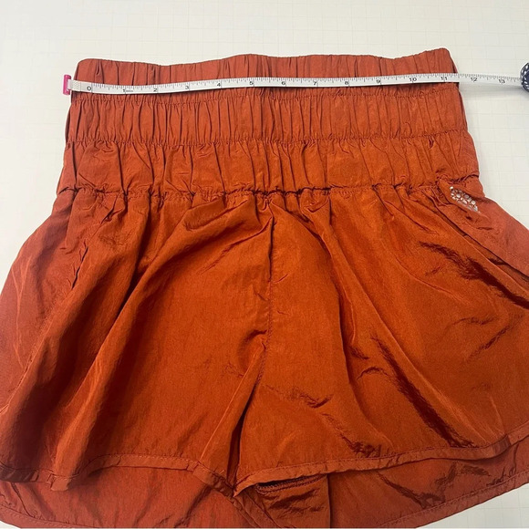 Free People Movement Rust/Burnt Orange Way Home Athletic Shorts- Small - Picture 12 of 13